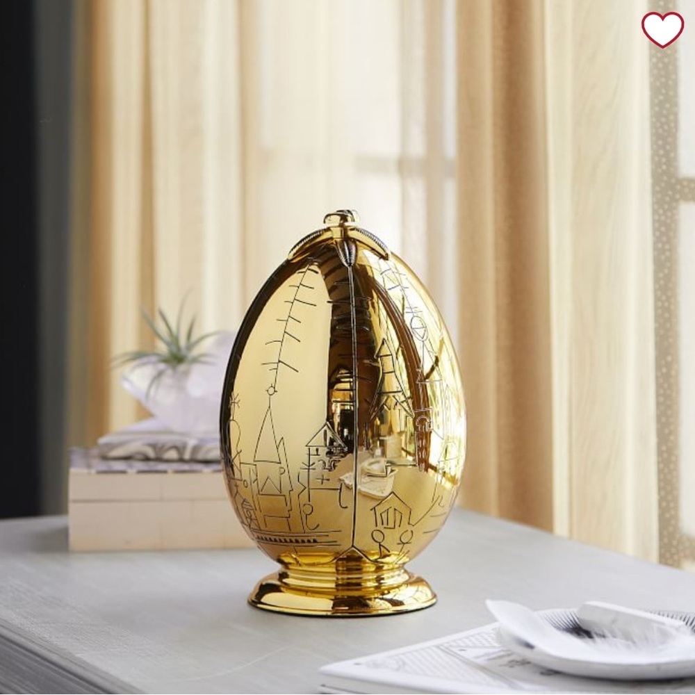 RARE Pottery barn Harry Potter triwizard golden egg Jewelry necklace holder - Picture 11 of 11